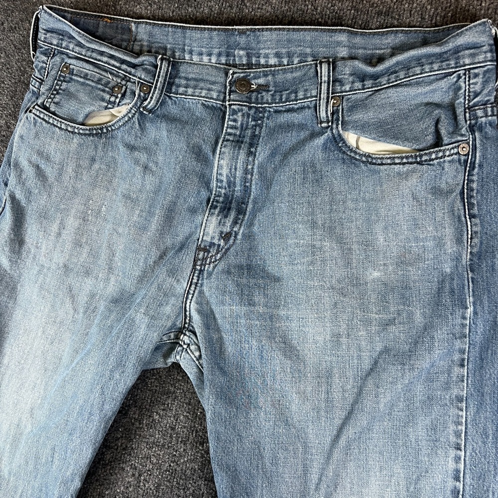 Levi's 569 Jeans Mens 36X29 Blue Denim Cotton Mid Rise Loose Fit Straight Leg